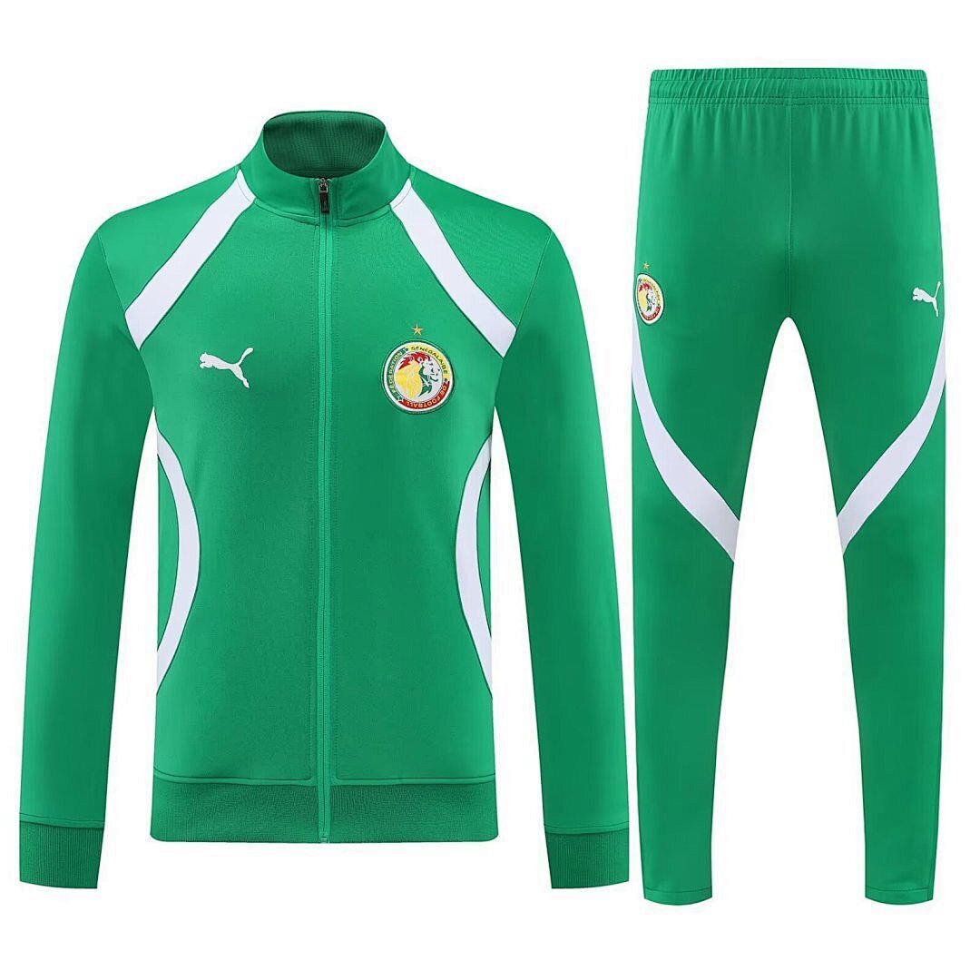Senegal 2025 Full-Zip Green TrackSuit