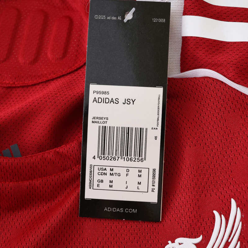 Liverpool Player Jersey Home 2025/26