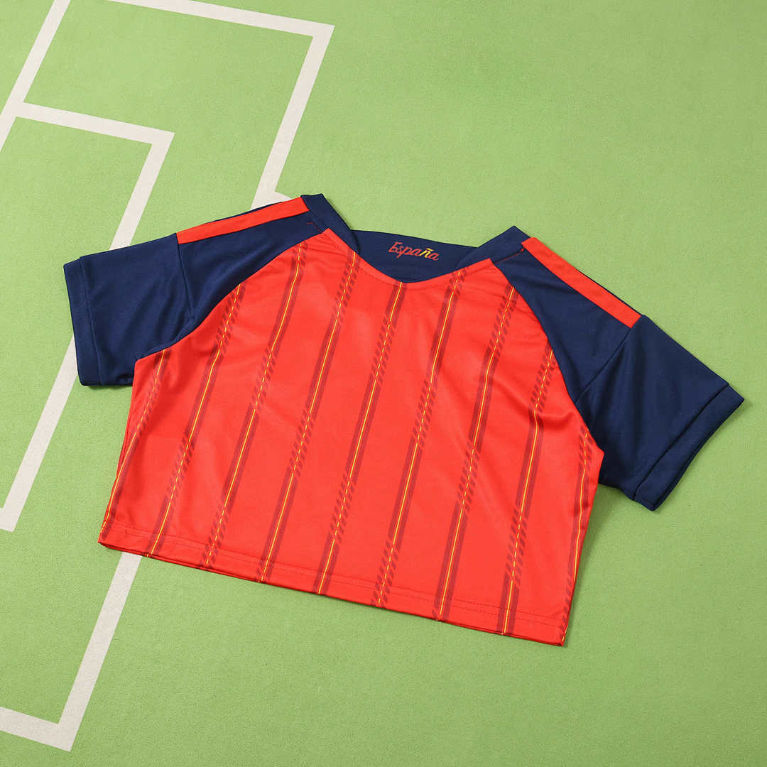 Spain World Cup 2026 Cropped - Women's