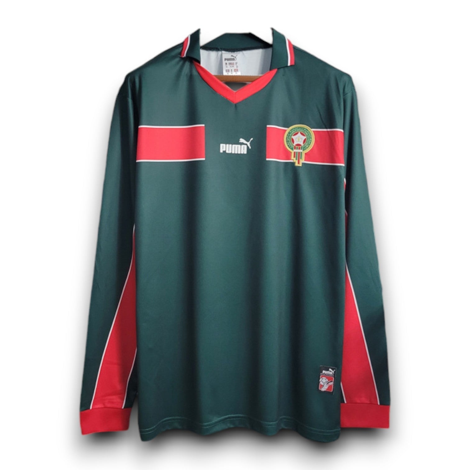 Morocco 1998 Away Green Retro Jersey - Long Sleeve