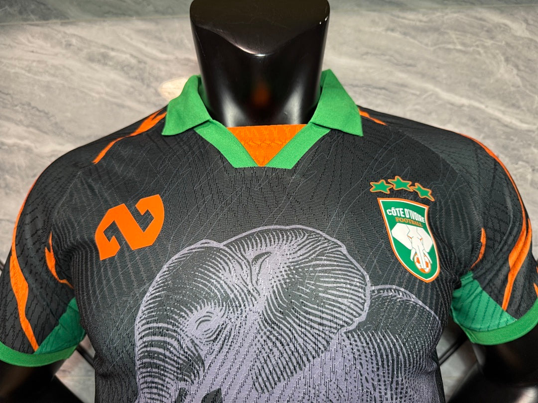 Ivory Coast Special Edition Black Jersey - Player Version