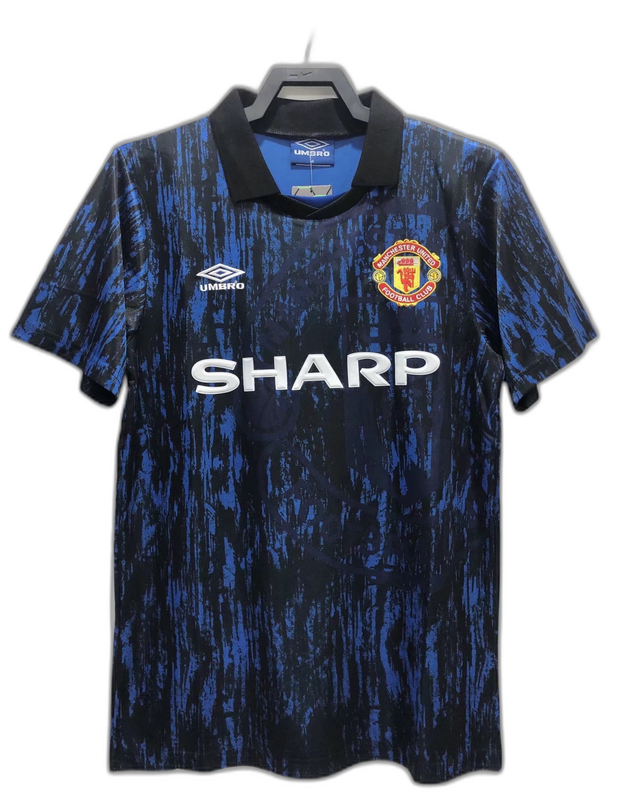 Manchester United 1993 Blue Edition Jersey - Retro Version