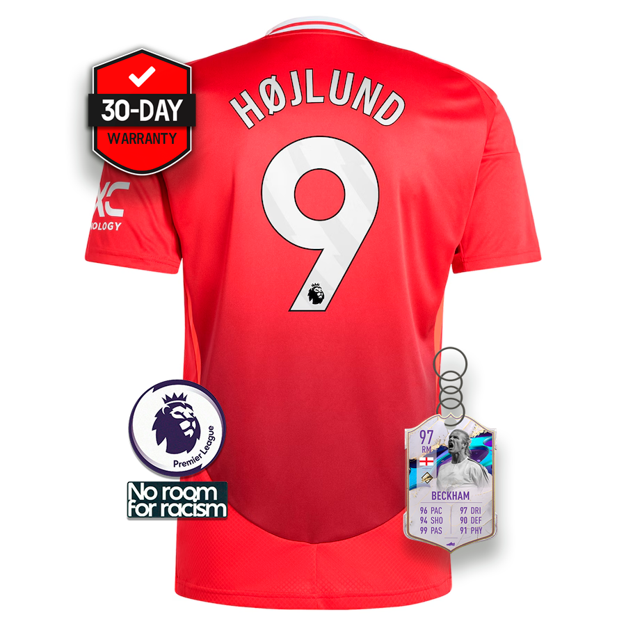 #9 Hテクjlund Jersey Manchester United Home 2024/2025