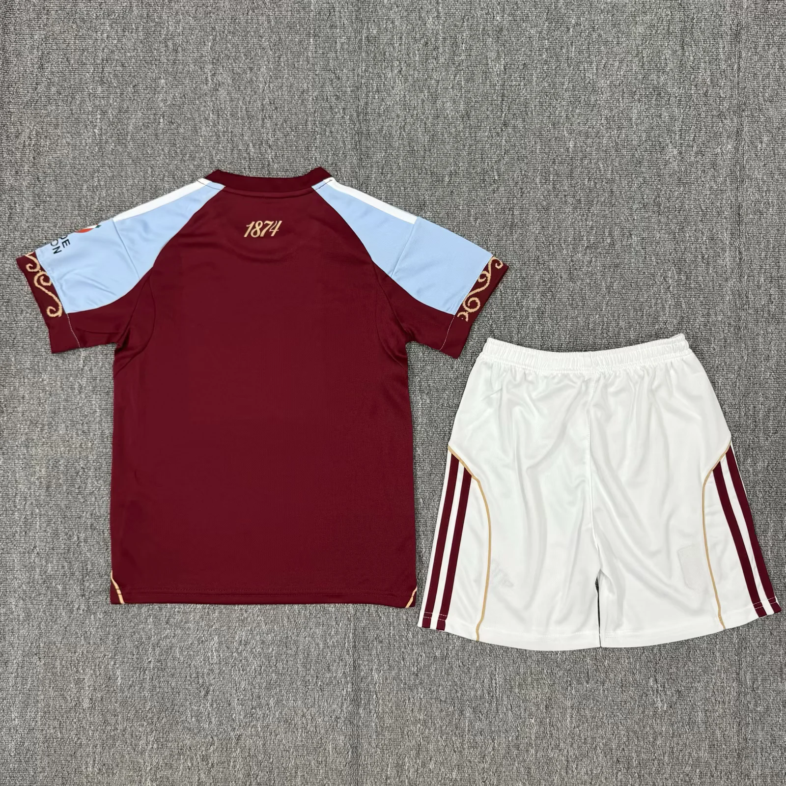 Kids Aston Villa Home Kit 2025/26