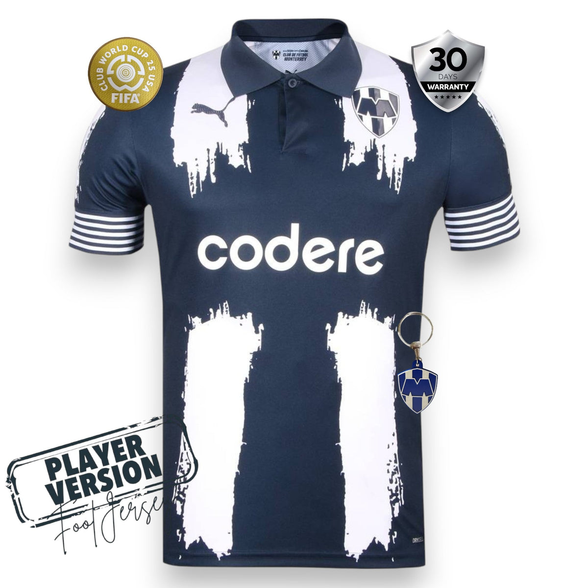 CF Monterrey Home Player Jersey Clubs Word Cup