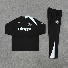Chelsea Pre-Match Black II Tracksuit 25/26