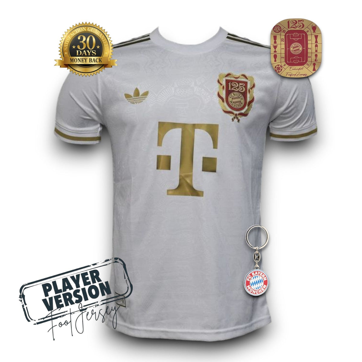 Bayern Munich Player Jersey 125th Anniversary White