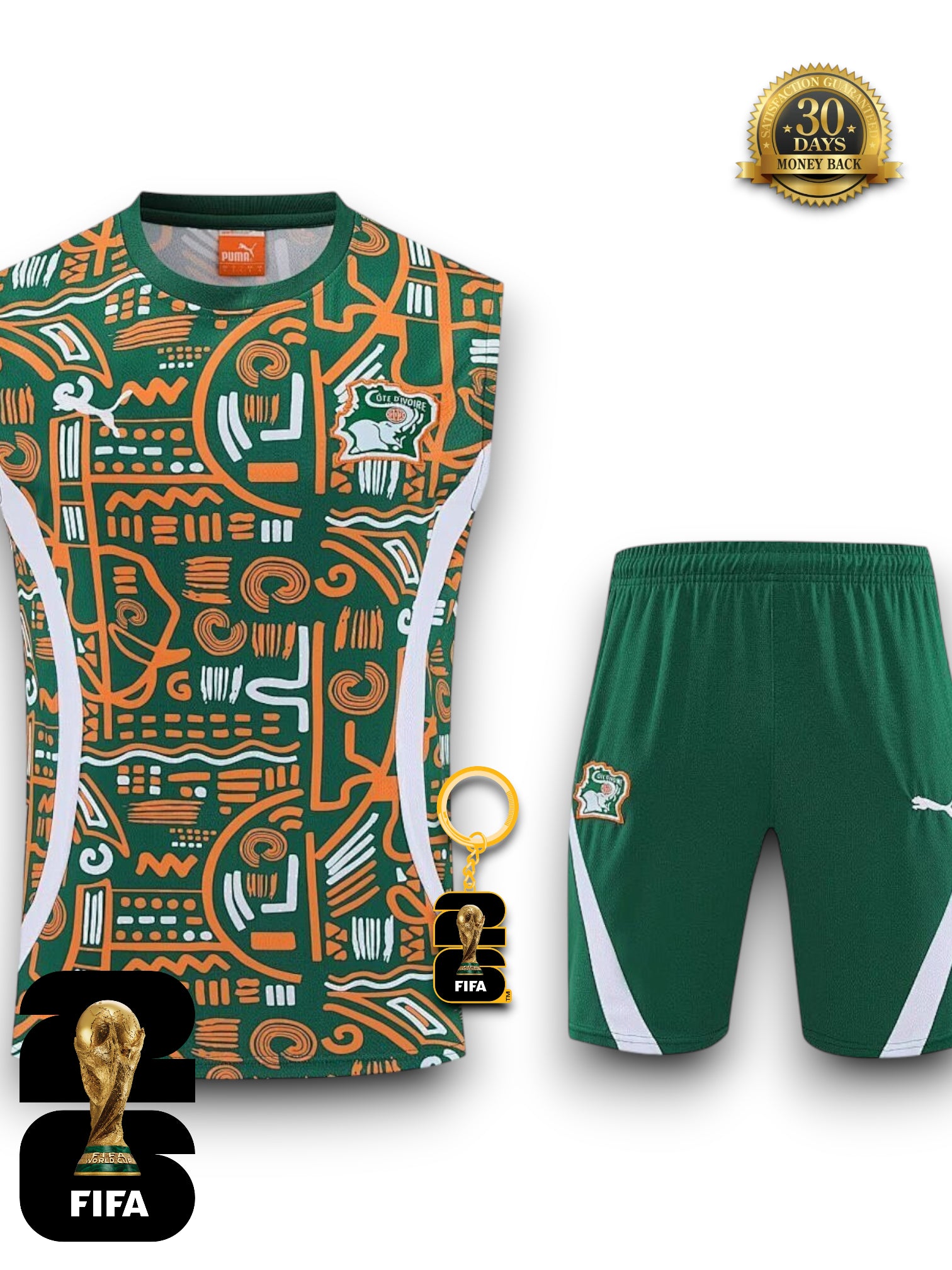 Ivory Coast World Cup 2026 Training Kit - No Sleeve