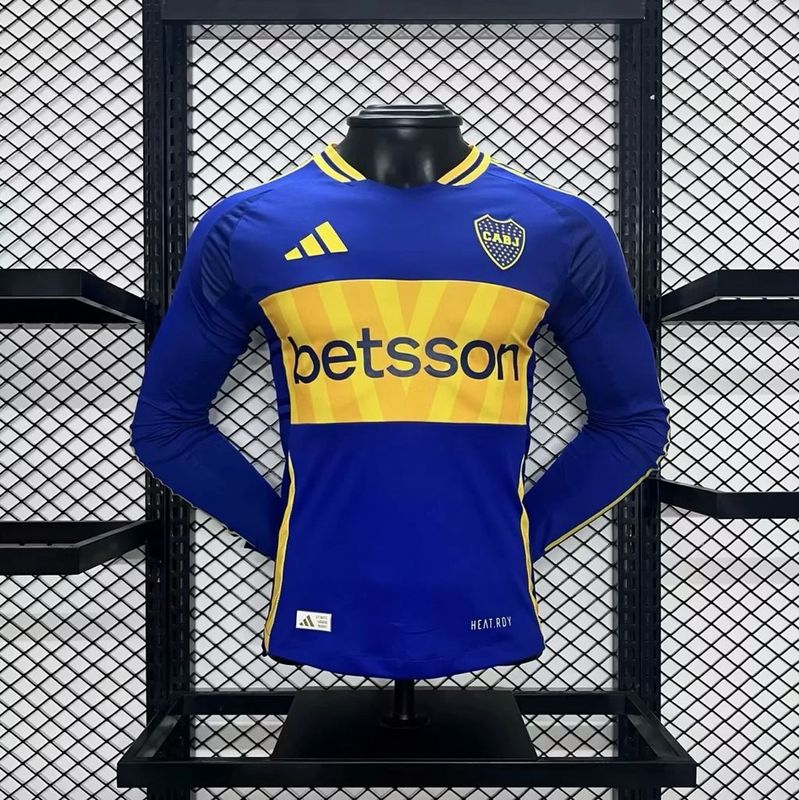 Boca Juniors Player Home Jersey 2024/25 - Long Sleeve