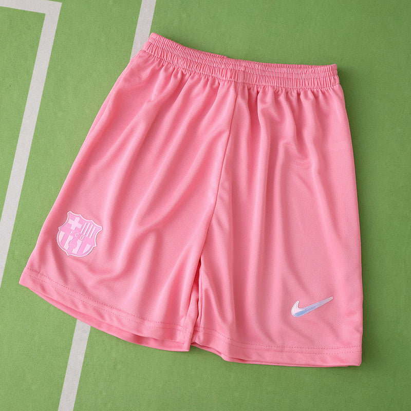 Kids Barcelona Special Edition Jersey Pink Kit 2025/26