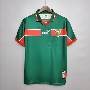 Morocco Away Green Retro Jersey 1998