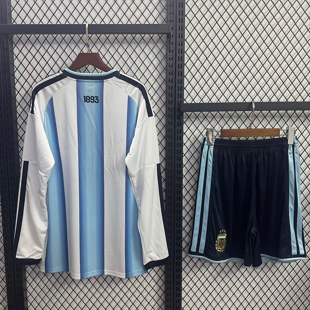 Kit Kids Argentina World Cup 2026 Jersey - Long Sleeve