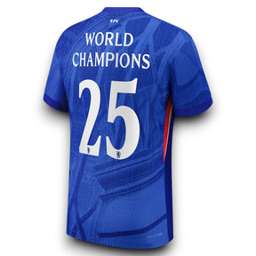 Chelsea Home Jersey 25/26 with World Champions 25 printing