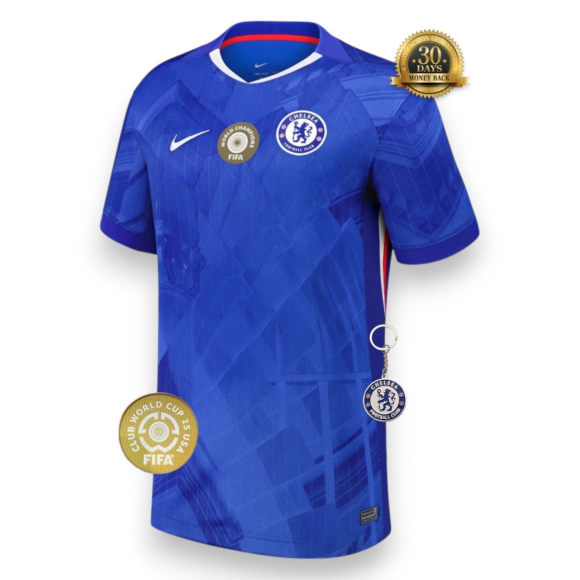 Chelsea Home Jersey 25/26 with World Champions - Patch