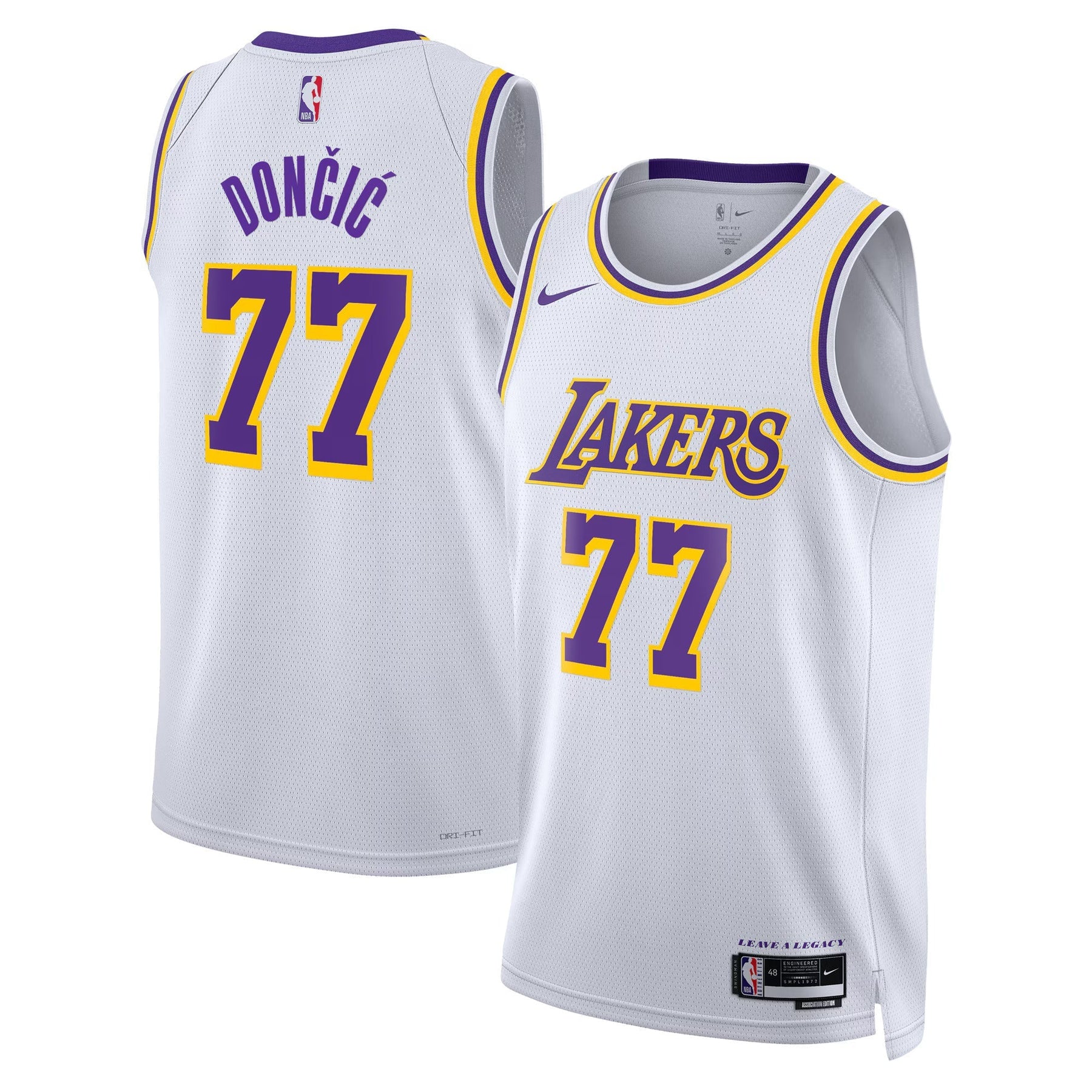 Luka Don������������������i������������������ - Los Angeles Lakers Association Edition 2024 NBA Jersey - White - Unisex