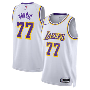 Luka Don������������������i������������������ - Los Angeles Lakers Association Edition 2024 NBA Jersey - White - Unisex