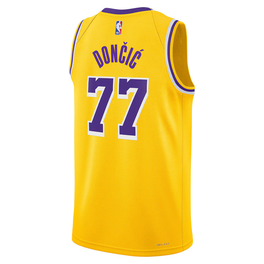 Luka Don������������������i������������������ - Los Angeles Lakers Icon Edition 2024 NBA Jersey - Gold - Unisex